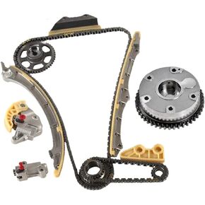 14510-R40-A01 Engine Timing Chain Kit w/Camshaft Adjuster Fits for Acura ILX/TSX & for Honda Accord/Civic/CR-V/Crosstour 2.4L Aftermarket Parts Replace#13620-RAA-A02, 14210-PNA-000