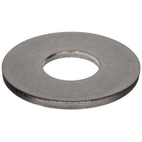 Small Parts Steel Flat Washer, Plain Finish, ASTM F436 Type 1, 7/8" Screw Size, 15/16" ID, 1-3/4" OD, 0.135" Thick (Pack of 25)