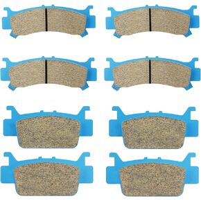 Front & Rear Ceramic Brake Pad Set for Honda Talon 1000R 1000X 2019-2021, Honda Pioneer 1000 1000-5 2016-2021, 4 sets Front and Rear Brake Pads