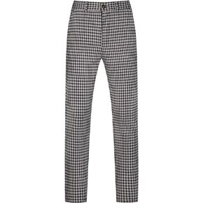 Lars Amadeus Plaid Dress Pants for Men's Classic Straight Leg Business Tartan Trousers