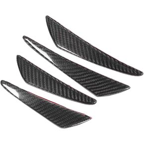 Bumper Canards, 4Pcs/Set Universal Carbon Fiber Canards Bumper Lip Spoiler Canards for Car