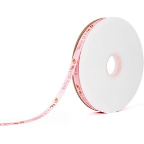 Baby Shower Ribbon, Pink Baby Girl Celebration Double Face Satin Craft Ribbons, 4/8 Inch x 100Yard, Perfect for Baby Showers Creating Bows Birthday Party Favors Gift Wrapping Cake Decoration
