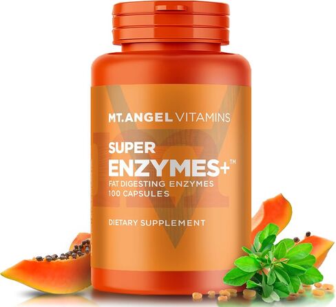 Mt. Angel Vitamins - إنزيمات فائقة +، إنزيمات هاضمة الدهون (100 كبسولة) in Kuwait