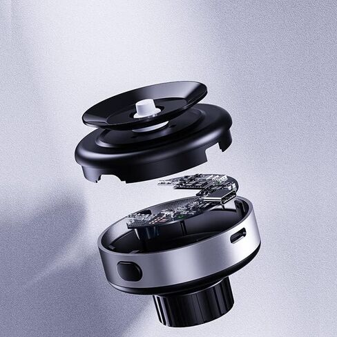 حامل هاتف سطح المكتب بالشفط الكهربائي التلقائي، حامل للهاتف الخلوي ممتص للفراغ، دوران قابل للطي وقابل للتعديل لجميع الهواتف المحمولة، iPhone، والأجهزة اللوحية، iPad مع واجهة خلفية ناعمة (فضي) in Kuwait