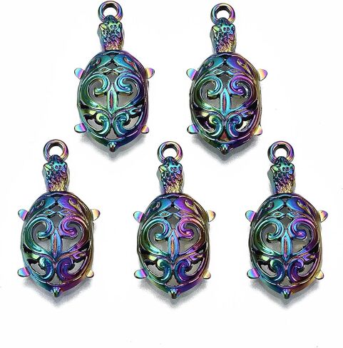 Craftdady Alloy Turtle Charms Sea Tortoise Pendants Metal Animal Charms for Craft Necklace Bracelet Jewelry Making in Saudi Arabia
