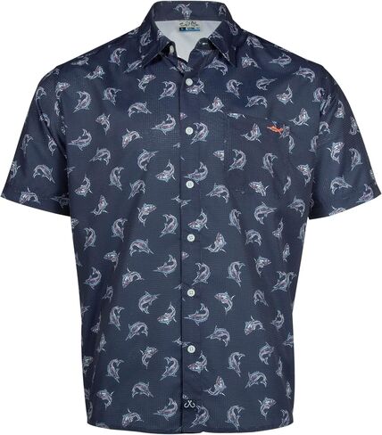 Salt Life Men's Game Time Woven Short Sleeve Perfromance Tee in Saudi Arabia