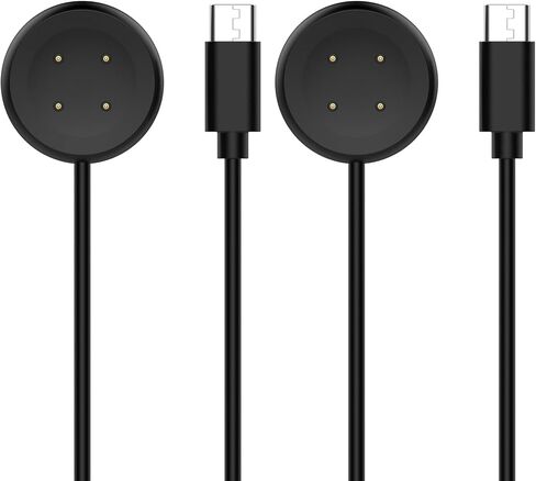 Charger Cable Compatible for Google Pixel Watch 2 Magnetic USB Type-C Charging Cord Accessories Replacement for Pixel Watch 2 Smartwatch 3.3Feet (Black&White) in Saudi Arabia