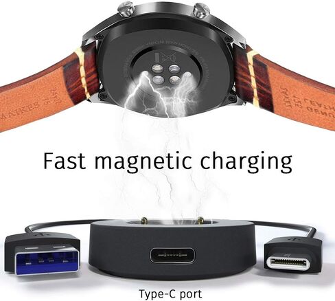 AWINNER Charger Compatible for Huawei Watch GT Classic Sport, GT2, GT 2e, Honor Watch Magic Magic 2, Honor Watch Dream - USB Charging Cable 100cm (1-Pack White) in Saudi Arabia