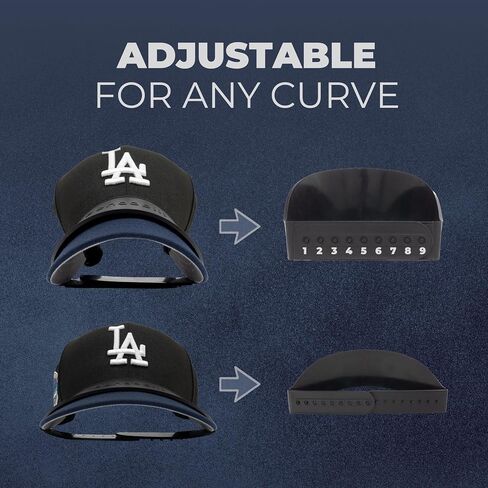 Hat Bill Bender (2 Pack) Perfect Hat Bending Strap, Conveniently Shape Your Hat To Your Liking, Hat Curving Tool, Brim Curver, Steaming Optional (Black) in Saudi Arabia