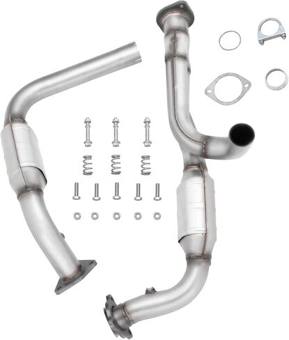 MOTORHOT High Flow Front Catalytic converter Compatible with 1999-2007 Chevy Silverado GMC Sierra Avalanche 1500 Yukon XL & 2000-2007 Suburban Tahoe Yukon & 2002-2005 Cadillac Escalade 5.3L in Kuwait