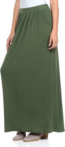 Pastel by Vivienne Women's Maxi Skirt with Elastic Waistband and Pockets in Saudi Arabia