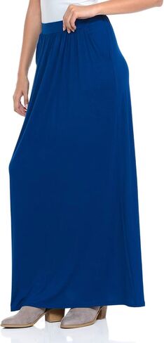 Pastel by Vivienne Women's Maxi Skirt with Elastic Waistband and Pockets in Saudi Arabia