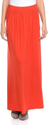 Pastel by Vivienne Women's Maxi Skirt with Elastic Waistband and Pockets in Saudi Arabia