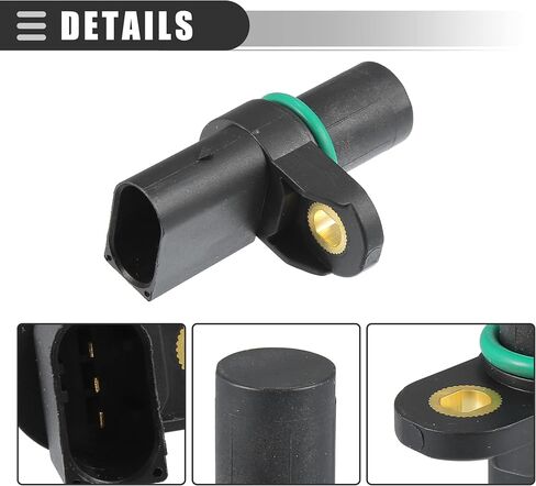 Motoforti Camshaft Position Sensor, for BMW Models Select 1998-2008, Plastic, 12141435351, Black in Saudi Arabia