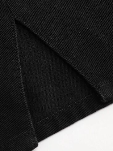 شورت CIDER Denim ذو خصر متوسط ​​ومنحنى زائد in Saudi Arabia