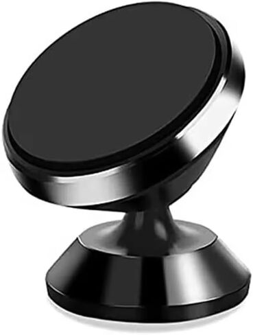 Universal Magnetic Car Phone Holder - Strong Magnet, 360° Rotation, Dashboard/Dash Mount for All Phones Brands with Metal Plate in Saudi Arabia