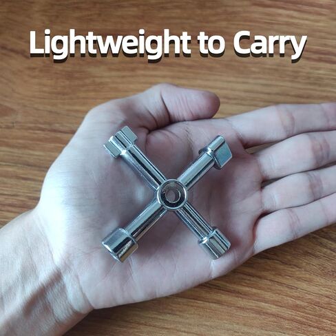 Universal 4-n-1 Control Cabinet Cross Key, Zinc Alloy Steel Multi-Function Utility Key for Electric, Cupboard Cabinet Opening Key(SV1PSA) in Saudi Arabia