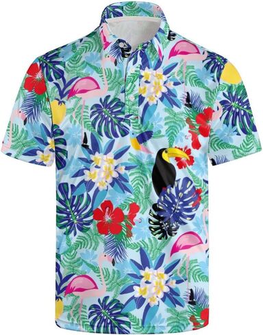Men's Classic Golf Shirt Psychedelic Mushrooms Short Sleeve Casual Comfort in Saudi Arabia
