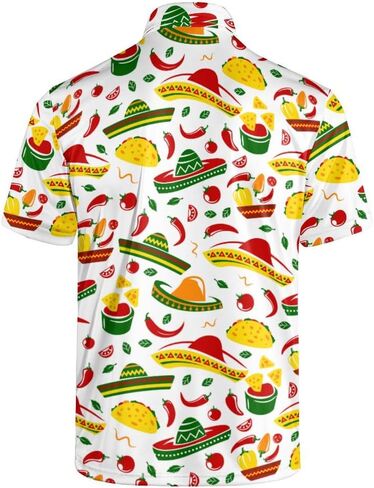 Men's Classic Golf Shirt Psychedelic Mushrooms Short Sleeve Casual Comfort in Saudi Arabia