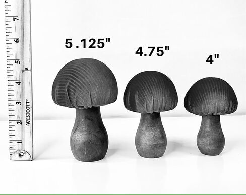 Velvet Mushrooms Set of 3, Shelf sitters, mantel decor, everyday tablescape, gift for nature lover, wedding centerpiece (Blue) in Saudi Arabia