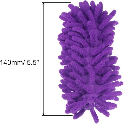 MECCANIXITY Microfiber Duster for Cleaning 6.3inch Replacement Head for Brush Tool on Window, Furniture, Purple Pack of 3 in Saudi Arabia