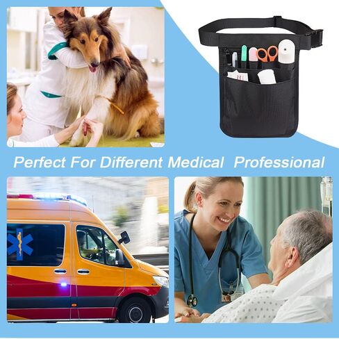 Nurse Fanny Pack, Nurse Waist Pouch Bag for Women Men, Medical Fanny Pack for Nurses, Utility Nurse Tool Belt for Stethoscopes Bandage Scissors Other Emergency Supplies, for Student and Nurse Use in Saudi Arabia