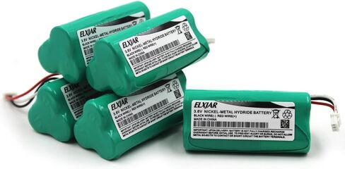 بطارية بديلة Elxjar (5 عبوات) 3.6 فولت 800 مللي أمبير في الساعة متوافقة مع الماسحات الضوئية Motorola/Symbol LS-4278 وDS-6878، LS4278-M، DS6878-DL،DS6878-SR، 82-67705-01 rev in Saudi Arabia