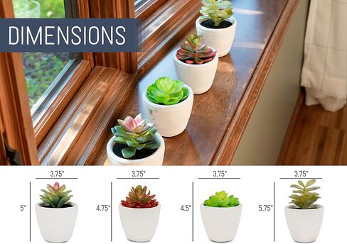 NAT & Jules Stripe Grey 5.75 inch Cement Artificial Potted Succulents Set of 3 in Saudi Arabia