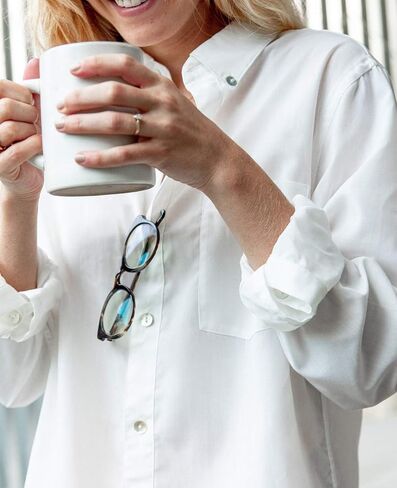 بلوزات قميص شاطئ بأكمام طويلة للسيدات من Chunoy بأزرار سفلية لبدلة السباحة in Kuwait