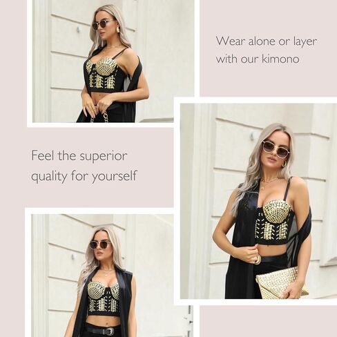 Party Bustier Corset Party Top - Ideal Rave Outfit for Women - Festival Outfit or Party Corset Top for Women in Saudi Arabia