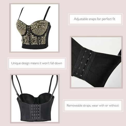 Party Bustier Corset Party Top - Ideal Rave Outfit for Women - Festival Outfit or Party Corset Top for Women in Saudi Arabia