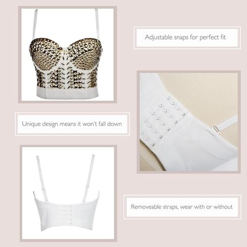 Party Bustier Corset Party Top - Ideal Rave Outfit for Women - Festival Outfit or Party Corset Top for Women in Saudi Arabia
