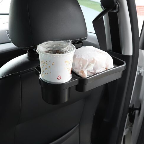 صينية حامل أكواب ليفتي للسيارة، صواني السيارة القابلة للفصل لتناول الطعام، منظم السيارة الخلفي متعدد الوظائف، منظم المقعد الخلفي للسيارة، تصميم قابل للطي، ملحقات السيارات لمعظم المركبات in Kuwait