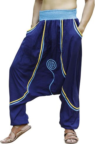 SARJANA HANDICRAFTS Men Harem Pants Mos Crepe Yoga Trousers Hippie in Saudi Arabia