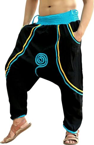 SARJANA HANDICRAFTS Men Harem Pants Mos Crepe Yoga Trousers Hippie in Saudi Arabia