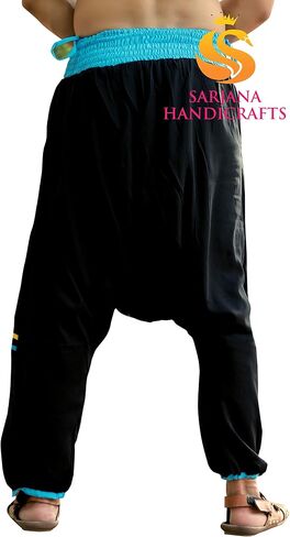 SARJANA HANDICRAFTS Men Harem Pants Mos Crepe Yoga Trousers Hippie in Saudi Arabia