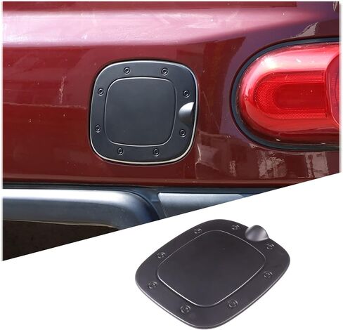 غطاء غطاء خزان الغاز لحشو الوقود متوافق مع Toyota FJ Cruiser 2007-2021، غطاء وقود ABS للسيارة، غطاء حماية مضاد للخدش، غطاء حماية مضاد للخدش (أسود غير لامع) in Kuwait