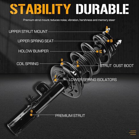 Front Struts Shock Absorber Sway Bar Links Kit Fit for Ford Explorer 2011 2012 2013, Replace 172620 172621 K750616 K750617 (4Pcs) in Saudi Arabia