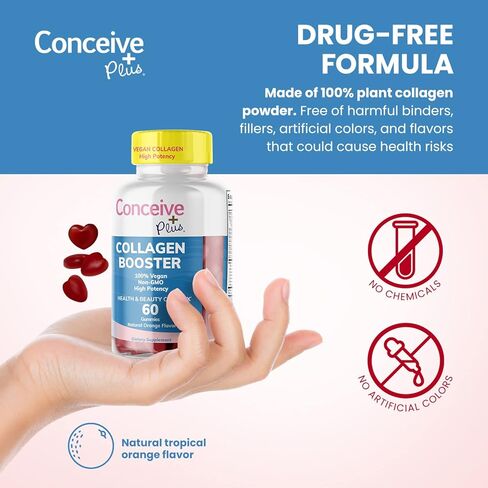 كونسيف بلس كولاجين - علكات الكولاجين للنساء، علكات البيوتين والكولاجين، صحة الشعر والأظافر والمفاصل، عدد 60 علكة، كمية تكفي لمدة 30 يومًا in Kuwait