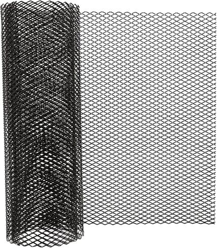 Universal 40"x13" Car Grill Mesh, Aluminium Alloy Net Hole 6x12mm Rhombus Shape Easy to Cut and Install (Black) in Saudi Arabia