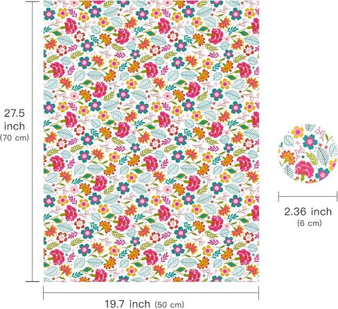 WRAPAHOLIC Mother's Day Wrapping Paper Sheet - 12 Sheets Floral Design Folded Flat with 12 Gift Tags for Party - 19.7 Inch X 27.5 Inch Per Sheet in Saudi Arabia
