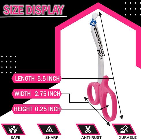 12-Pack Trauma Shears - Stainless Steel Bandage Scissors for Surgical, EMT, EMS, Medical, Nursing, and Veterinary Use, First Aid Supplies and Accessories, 5.5-inch, Mix Colors in Saudi Arabia
