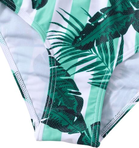 SOLY HUX Bathing Suit for Girls Tropical Print Adjustable Strap Bikini Swimsuit Summer Beachwear in Saudi Arabia