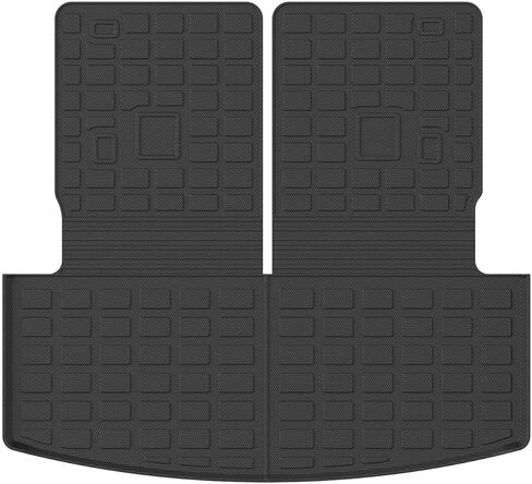 Xipoo Cargo Liner متوافق مع 2020-2023 Ford Explorer بساط صندوق السيارة الخلفي مع حصيرة مسند الظهر وغطاء المقعد الخلفي لملحقات Ford Explorer 2020-2023 (حصيرة صندوق السيارة الخلفي مع بساط مسند الظهر) in Kuwait