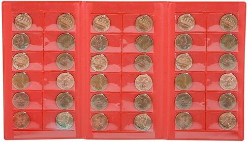 Souvenir Penny Holder Collecting Books (Green - Zoo Animals) Bi-Fold Coin Display for Rare and Elongated Pennies! (Green - Zoo) in Saudi Arabia
