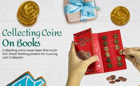 Souvenir Penny Holder Collecting Books (Green - Zoo Animals) Bi-Fold Coin Display for Rare and Elongated Pennies! (Green - Zoo) in Saudi Arabia
