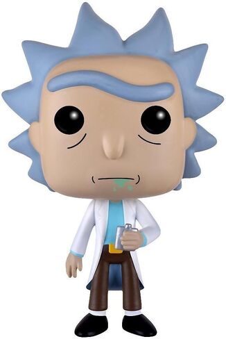 فانكو بوب! الرسوم المتحركة: ريك ومورتي - شخصية ريك من الفينيل (مرفقة مع حافظة حماية لصندوق البوب) in Kuwait