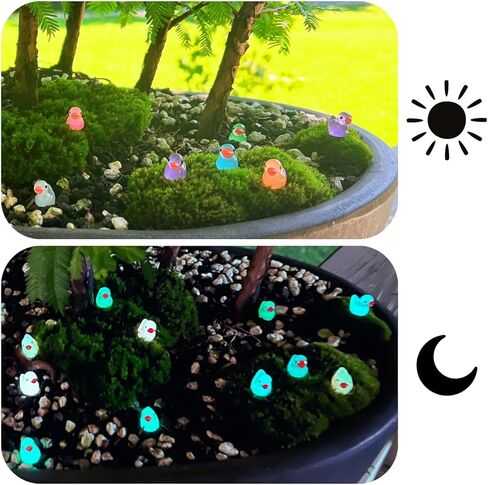 بطات صغيرة، بطات صغيرة 200 حزمة، 200 قطعة من بطات الراتنج الصغيرة المضيئة، حقيبة أورجانزا مجانية، بطات صغيرة تتوهج في الظلام، بطة صغيرة، بطات صغيرة من الراتنج، بطات صغيرة، بطات بلاستيكية صغيرة، بطات صغيرة للاختباء in Kuwait