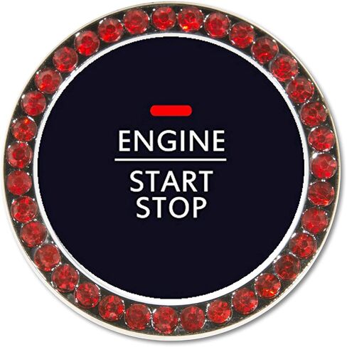 BLVD-LPF OBEY YOUR LUXURY Steering Wheel Cover | Universal Crystal Bling Ring for Auto Start Engine Ignition Button Key | Made of Pu Leather Black Color in Saudi Arabia