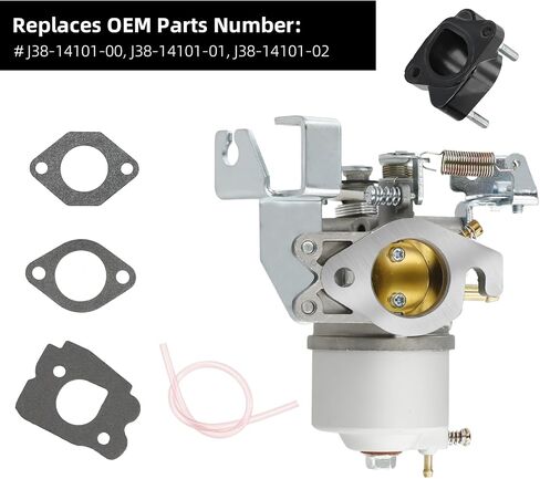 Roykaw Golf Cart Carburetor Kit Compatible with Yamaha G2/G5/G8/G9/G11 4 Cycle (1985-1995) Gas Models, Includes Spacer Joint, OEM# J38-14101-00, J38-14101-01, J38-14101-02 in Saudi Arabia